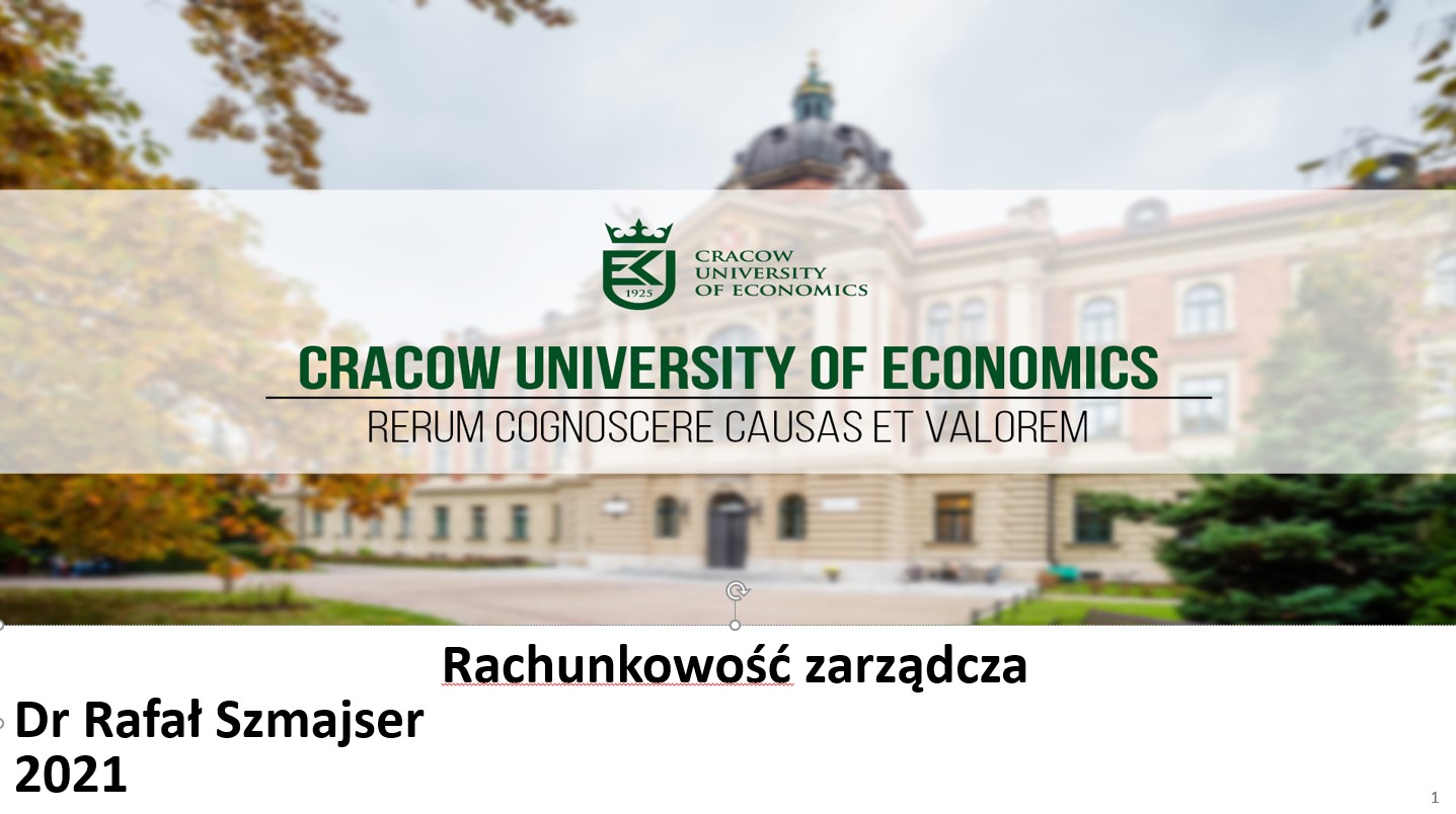 Rachunkowość Zarządcza (2021) Szmajser