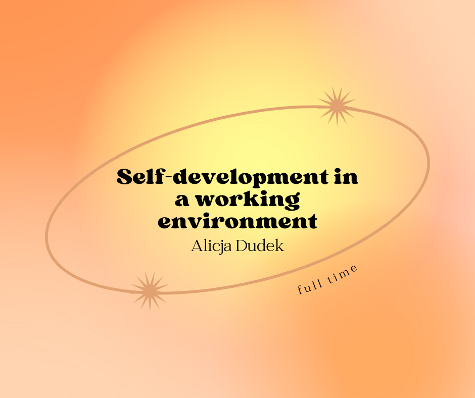 Self-development in a working environment