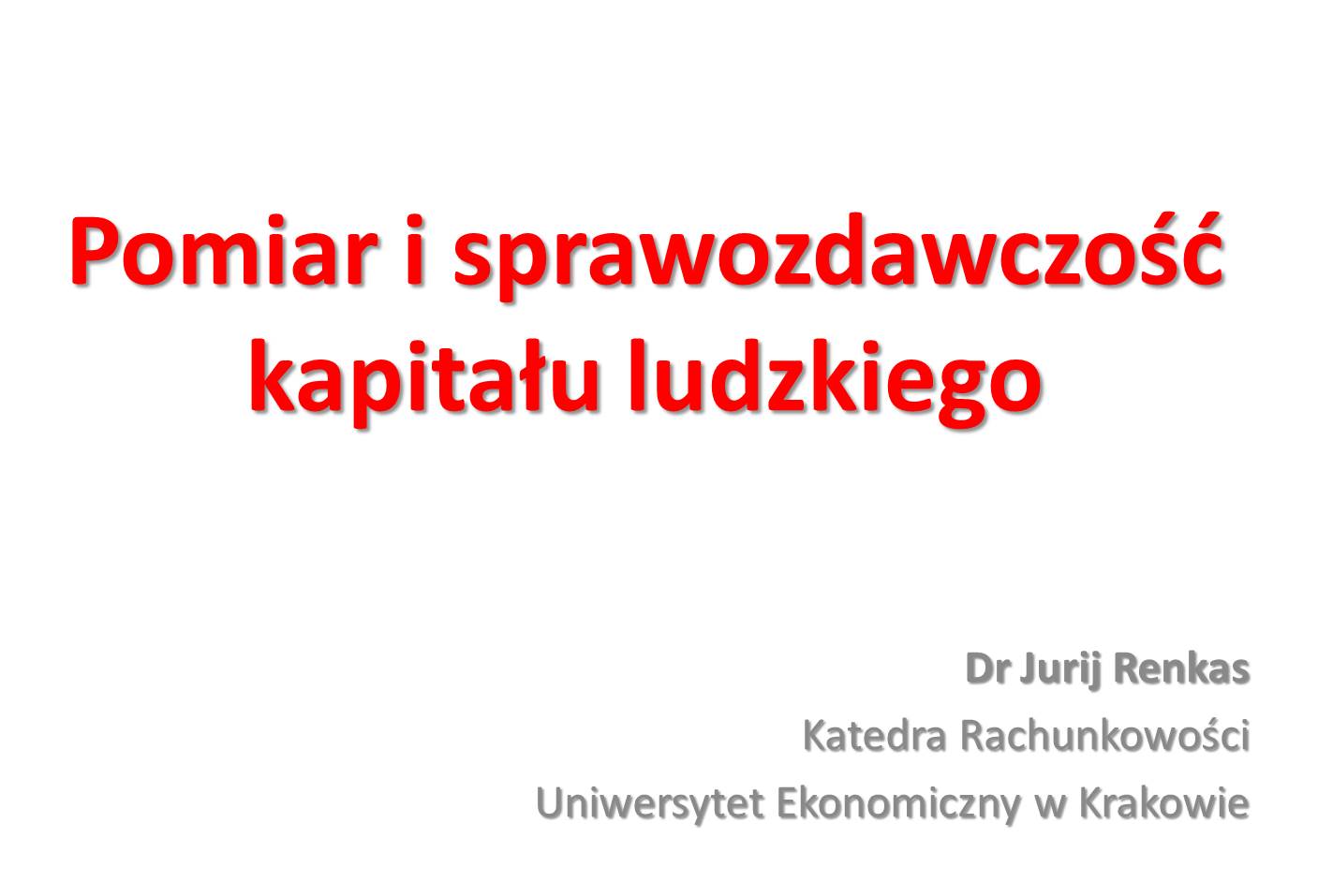 Pomiar i zarządzanie kapitałem ludzkim w przedsiębiorstwie